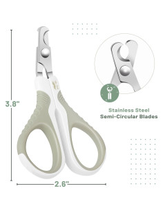 Cortador de Uñas para Gatos Mr. Pen Beige - Acero Inoxidable 2