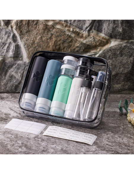 Set de Botellas de Viaje INSFIT 23 Piezas A Prueba de Fugas Set de Botellas de Viaje INSFIT 23 Piezas A Prueba de Fugas