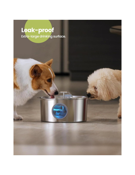 Fuente de Agua para Perros Rellaty S10-Pro 7L Acero Inoxidable Fuente de Agua para Perros Rellaty S10-Pro 7L Acero Inoxidable