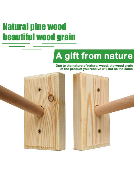 Brazo de Móvil de Cuna Tuiiopoli Madera Natural Soporte Pared Brazo de Móvil de Cuna Tuiiopoli Madera Natural Soporte Pared