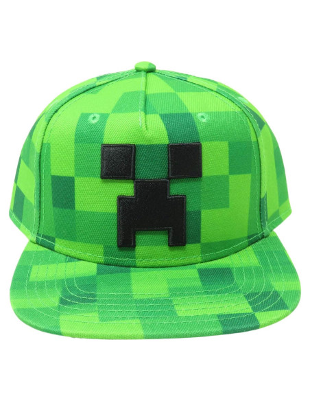 Gorro Snapback Minecraft Creeper Licenciado Niños Verde Gorro Snapback Minecraft Creeper Licenciado Niños Verde