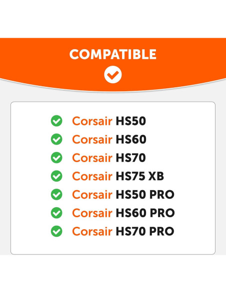 Almohadillas de Gel Refrigerante Wicked Cushions para Corsair HS50/HS60/HS70 Almohadillas de Gel Refrigerante Wicked Cushions para Corsair HS50/HS60/HS70