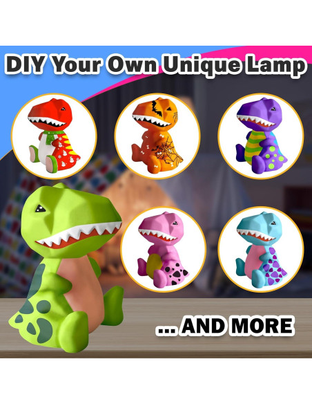 Kit de Lámpara de Dinosaurio FUNZBO para Pintar - 7.6cm Kit de Lámpara de Dinosaurio FUNZBO para Pintar - 7.6cm