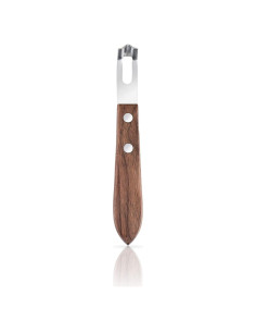 Cuchillo de Canal Viski de Acero Inoxidable y Madera de Nogal