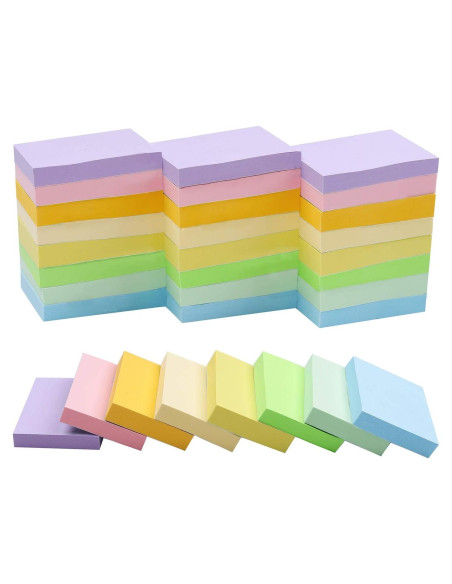 Notas Adhesivas Vanpad 3.81x5.08 cm, 24 Almohadillas, 75 Hojas Notas Adhesivas Vanpad 3.81x5.08 cm, 24 Almohadillas, 75 Hojas