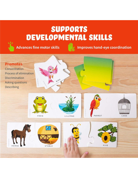 Rompecabezas de Animales Spark Innovations - Juegos Educativos 2 Piezas Rompecabezas de Animales Spark Innovations - Juegos Educativos 2 Piezas