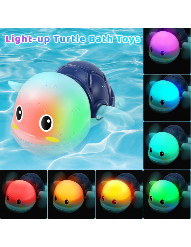 Juguete de Baño Tortuga Recargable Gigilli Azul - 12+ Meses