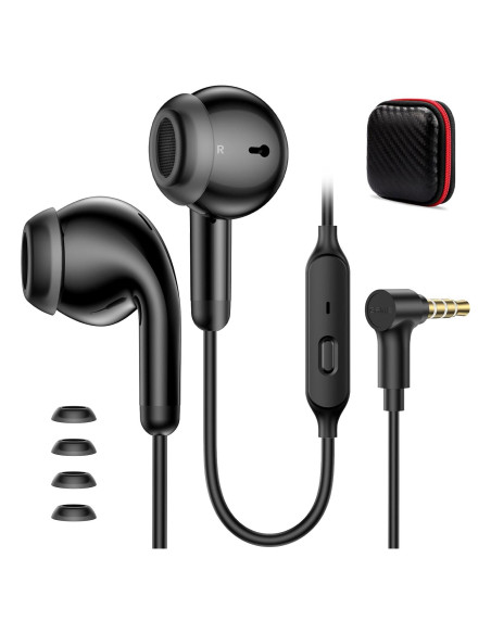 Auriculares con cable AIAUXAI AlAUXAI00092 HiFi 3.5mm Negro Auriculares con cable AIAUXAI AlAUXAI00092 HiFi 3.5mm Negro