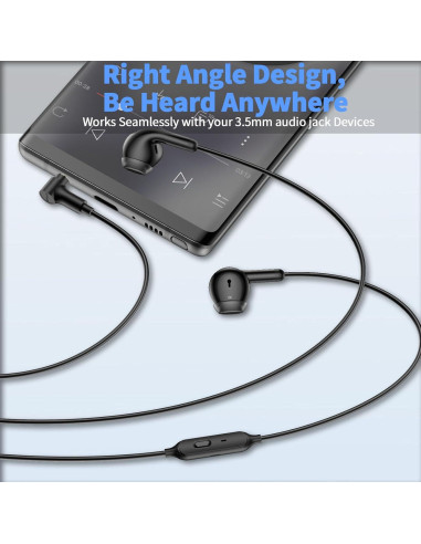 Auriculares con cable AIAUXAI AlAUXAI00092 HiFi 3.5mm Negro