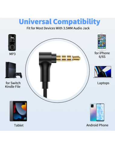 Auriculares con cable AIAUXAI AlAUXAI00092 HiFi 3.5mm Negro