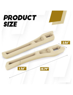 Hovom Organizador de Relleno para Asiento de Coche Beige 2PCS 2
