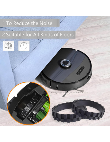 Neumáticos de Reemplazo para Robot Aspiradora YurMemo j7,i7,s9 Neumáticos de Reemplazo para Robot Aspiradora YurMemo j7,i7,s9