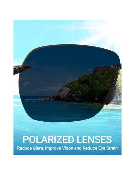 Gafas de sol polarizadas LADEESSE para hombres UV protección Gafas de sol polarizadas LADEESSE para hombres UV protección