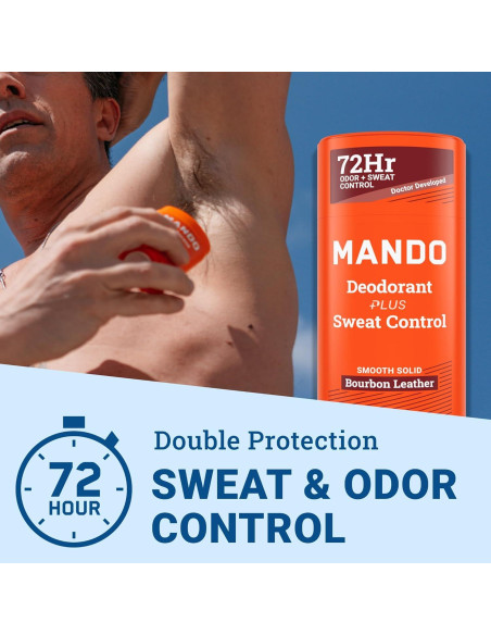 Desodorante Antitranspirante Mando 74.9 g Paquete de 2 - Aroma Cuero Bourbon Desodorante Antitranspirante Mando 74.9 g Paquete de 2 - Aroma Cuero Bourbon