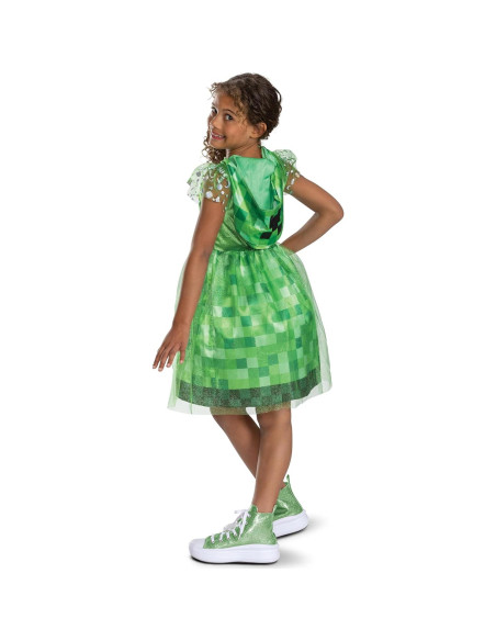 Disfraz de vestido Creeper Minecraft para niñas - Talla 4-6x Disfraz de vestido Creeper Minecraft para niñas - Talla 4-6x