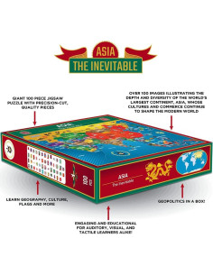 Rompecabezas de Asia 100 Piezas - Educativo y Divertido 2