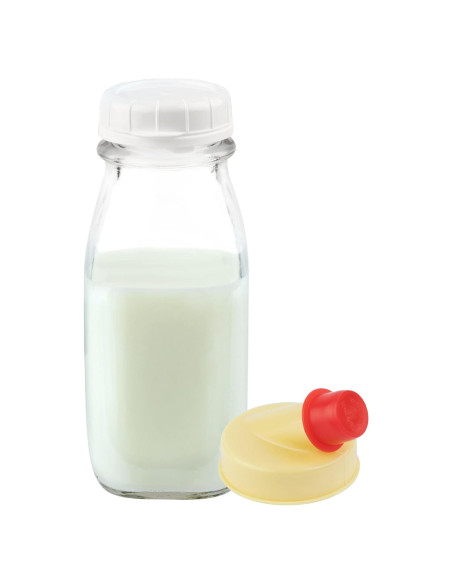 Botella de Vidrio Cuadrada Kitchentoolz 12 Oz Reutilizable Botella de Vidrio Cuadrada Kitchentoolz 12 Oz Reutilizable