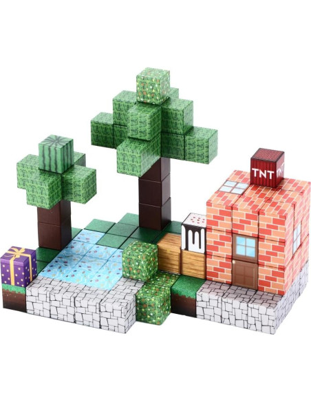 Bloques Magnéticos de Construcción 108PCS Jardín STEM Niños 3-10 Años Bloques Magnéticos de Construcción 108PCS Jardín STEM Niños 3-10 Años