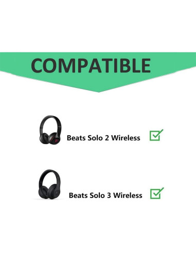 Almohadillas de Reemplazo para Auriculares Beats Solo 2.0/3.0 Azul Aqua