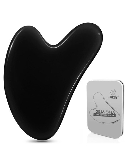 Tablero Gua Sha Negro GUKOY para Masaje Facial y Terapia Tablero Gua Sha Negro GUKOY para Masaje Facial y Terapia