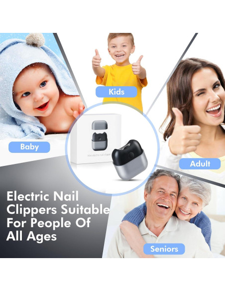 Cortador de Uñas Eléctrico LOQOMI con Luz LED y 2 Velocidades Cortador de Uñas Eléctrico LOQOMI con Luz LED y 2 Velocidades