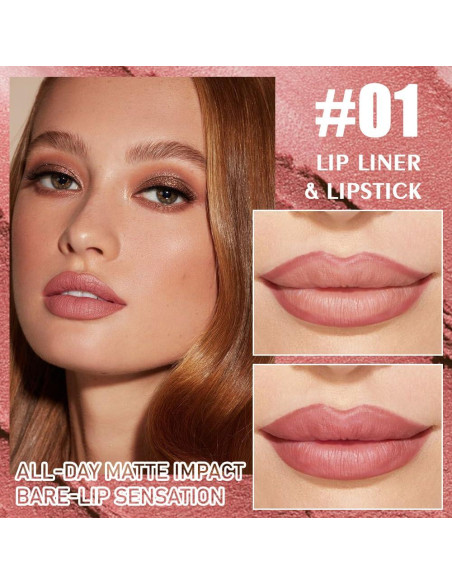 Kit de Lápiz Labial y Lápiz de Labios Mate CAKAILA 2 en 1 Kit de Lápiz Labial y Lápiz de Labios Mate CAKAILA 2 en 1