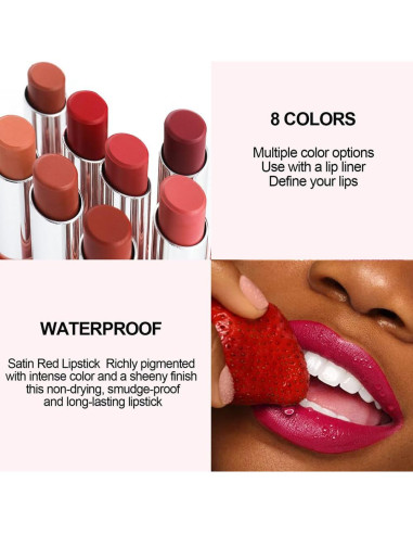 Kit de Lápiz Labial y Lápiz de Labios Mate CAKAILA 2 en 1