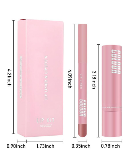 Kit de Lápiz Labial y Lápiz de Labios Mate CAKAILA 2 en 1 Kit de Lápiz Labial y Lápiz de Labios Mate CAKAILA 2 en 1