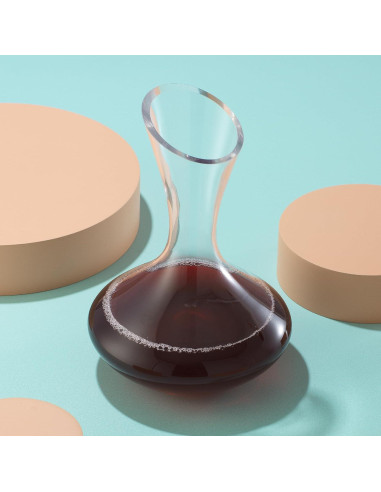 Decantador de Vino JoyJolt Lancia 1200ml Cristal Hecho a Mano