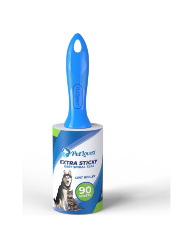 Rodillo Adhesivo Extra Pegajoso PetLovers 90 Hojas para Mascotas