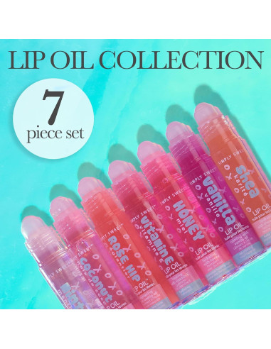 Set de 7 Aceites Labiales Hidratantes Almar - Brillo Intenso