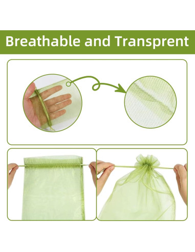 Bolsas de Protección de Frutas QenFree 10.16x15.24 cm 100pcs