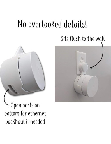 Soporte de Enchufe Redondo Google WiFi - Blanco - 1 Paquete