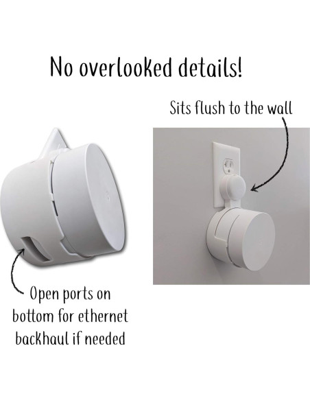 Soporte de Enchufe Redondo Google WiFi - Blanco - 1 Paquete Soporte de Enchufe Redondo Google WiFi - Blanco - 1 Paquete