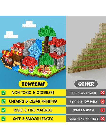 Juego de Bloques Magnéticos TENYEAH 64 Piezas para Niños 3+ Juego de Bloques Magnéticos TENYEAH 64 Piezas para Niños 3+