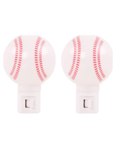 Luz Nocturna LED Omeet en Forma de Béisbol - Paquete de 2