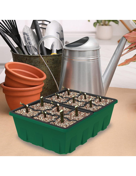 Set de Propagador de Jardín Gardzen 10 Piezas 12 Celdas Set de Propagador de Jardín Gardzen 10 Piezas 12 Celdas