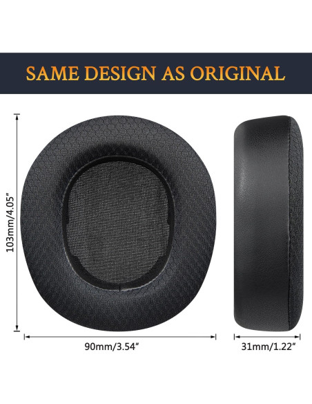 Almohadillas de Repuesto SOULWIT para Auriculares Steelseries Arctis Nova Pro Inalámbricos - Negro Almohadillas de Repuesto SOULWIT para Auriculares Steelseries Arctis Nova Pro Inalámbricos - Negro