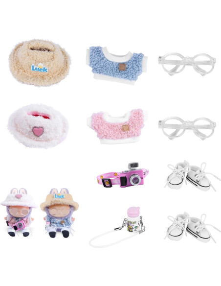 Conjunto de Ropa para Muñecas KEOOUA 17cm Rosa y Accesorios Conjunto de Ropa para Muñecas KEOOUA 17cm Rosa y Accesorios