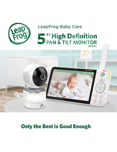Monitor para Bebés LeapFrog LF915HD, Pantalla 5" HD, Zoom 8X Monitor para Bebés LeapFrog LF915HD, Pantalla 5" HD, Zoom 8X