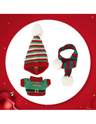 Conjunto de Ropa de Navidad para Muñeca Fukaisu 15cm/17cm