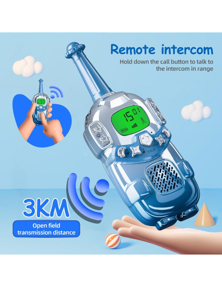 Walkie Talkies para Niños VARLEA 2 Paquete Alcance 3KM Walkie Talkies para Niños VARLEA 2 Paquete Alcance 3KM