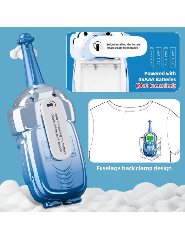 Walkie Talkies para Niños VARLEA 2 Paquete Alcance 3KM