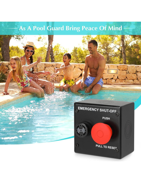 Interruptor de Apagado de Emergencia Haoguo 24VDC para Spa y Piscina