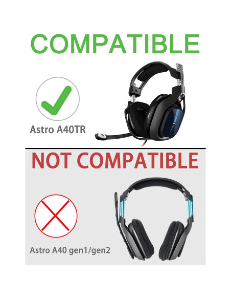 Almohadillas de Reemplazo Defean para Auriculares Astro A40 TR Almohadillas de Reemplazo Defean para Auriculares Astro A40 TR