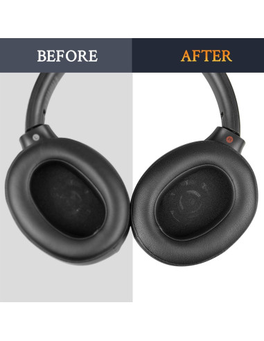 Almohadillas SOULWIT para Auriculares Sony WH-XB900N - Negro
