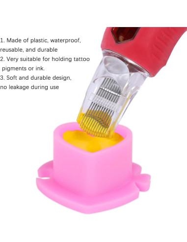 200 Tazas de Tinta Desechables para Tatuajes IFERO - Corazón Negro