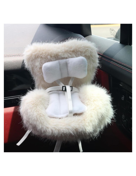 Asiento de Coche para Muñecas Walant Beige - Cojín Suave y Seguro Asiento de Coche para Muñecas Walant Beige - Cojín Suave y Seguro