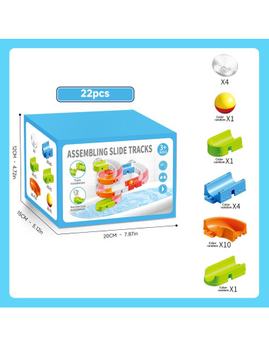 Set de Juguetes de Baño BLmukce 22 Piezas para Niños 3-5 Años