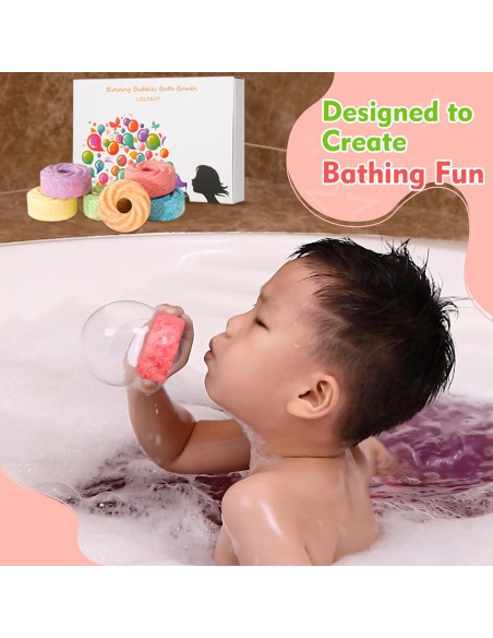 Bombas de Baño Naturales para Niños Lanshanzhuoshen - 6 Aromas Bombas de Baño Naturales para Niños Lanshanzhuoshen - 6 Aromas